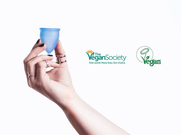 La cup Lunacopine certifiée vegan par la Vegan Society!