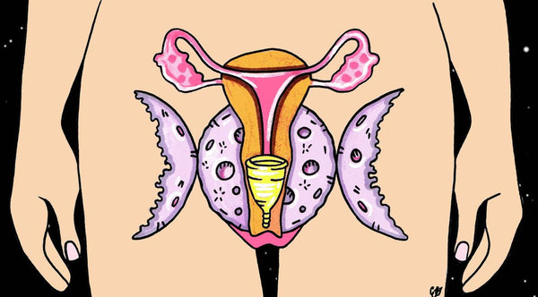 Position du col de l’utérus et cup Lunacopine