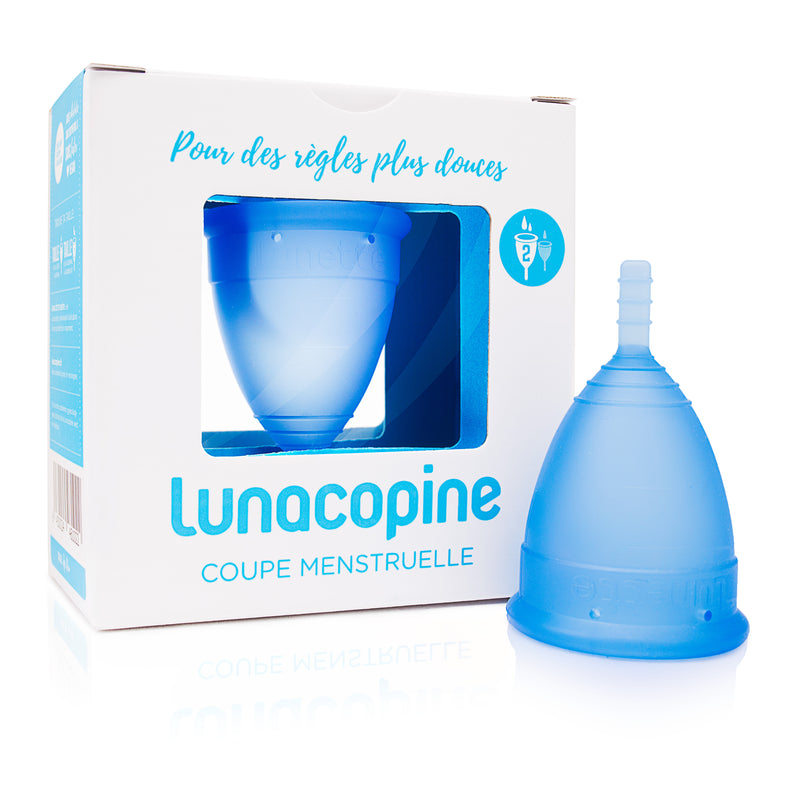 Cup menstruelle Lunacopine taille 2 couleur bleue